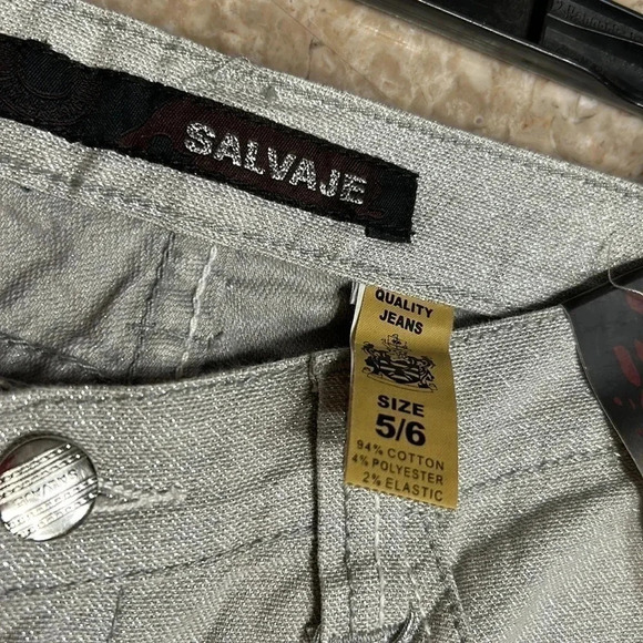 RARE VTG NWT SILVER SALVAGE LOW RISE ,SKINNY SHINY women s jeans size 4,6 & 10 - Picture 11 of 15